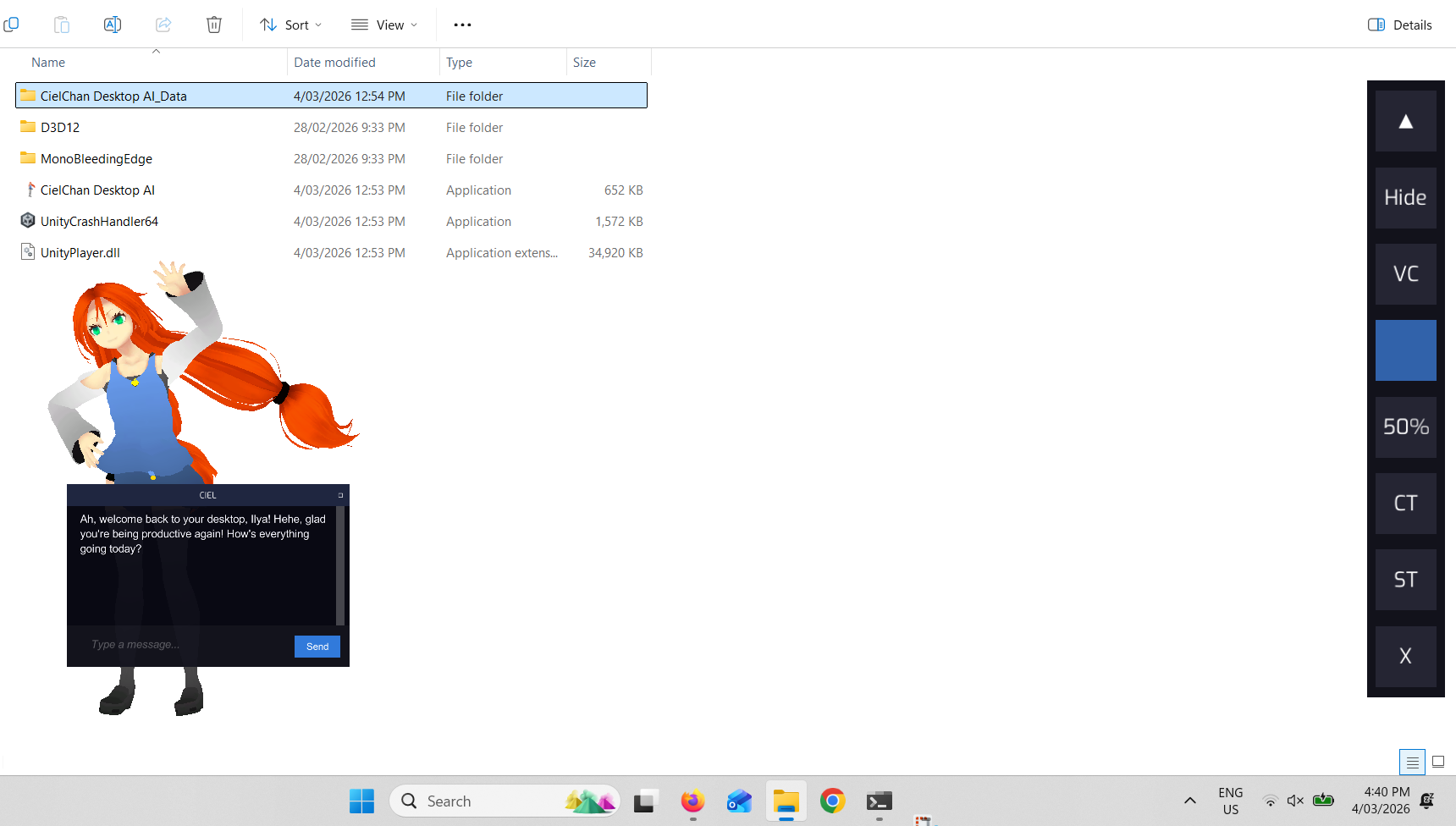 CielChan voice interaction