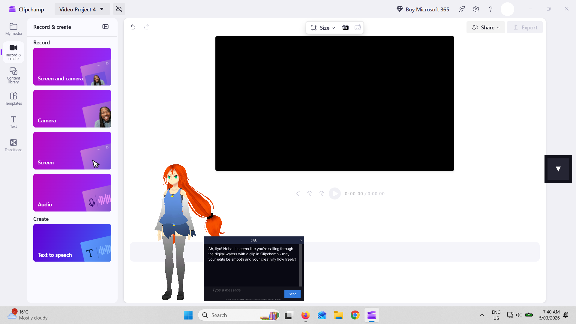 CielChan gaming companion